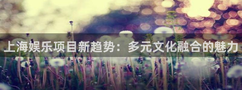 耀世娱乐体育：上海娱乐项目新趋势：多元文化融合的魅力