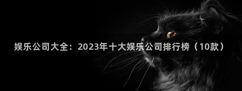 耀世娱乐4官网：娱乐公司大全：2023年十大娱乐公司排行榜（10款）